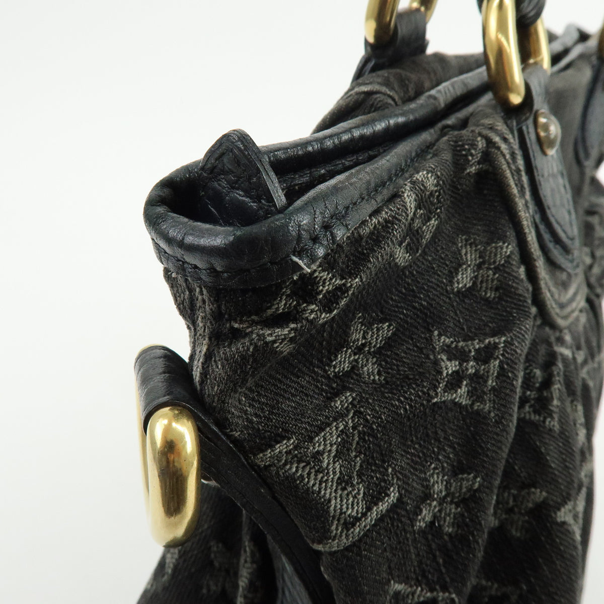 Louis Vuitton Monogram Denim Neo Cabby MM 2Way Bag Noir M95351