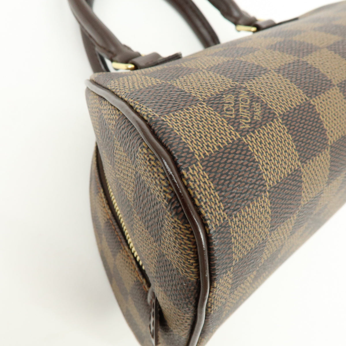 Louis Vuitton Damier Ebene Rivera Mini Hand Bag Brown N41436