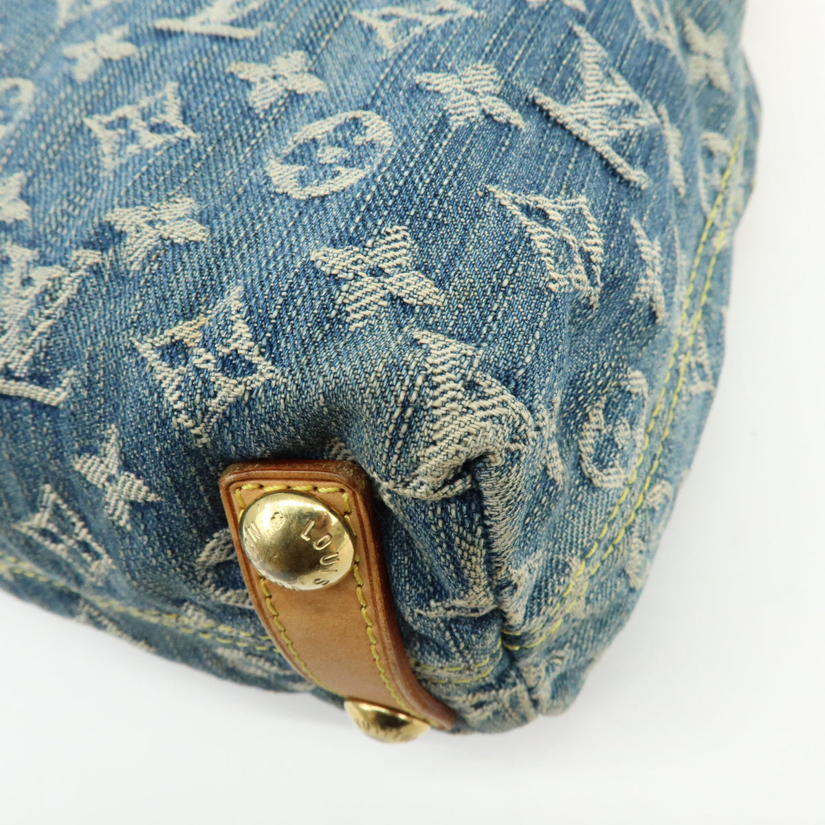 Louis Vuitton Monogram Denim Baggy PM 2Way Bag Shoulder Bag M95049