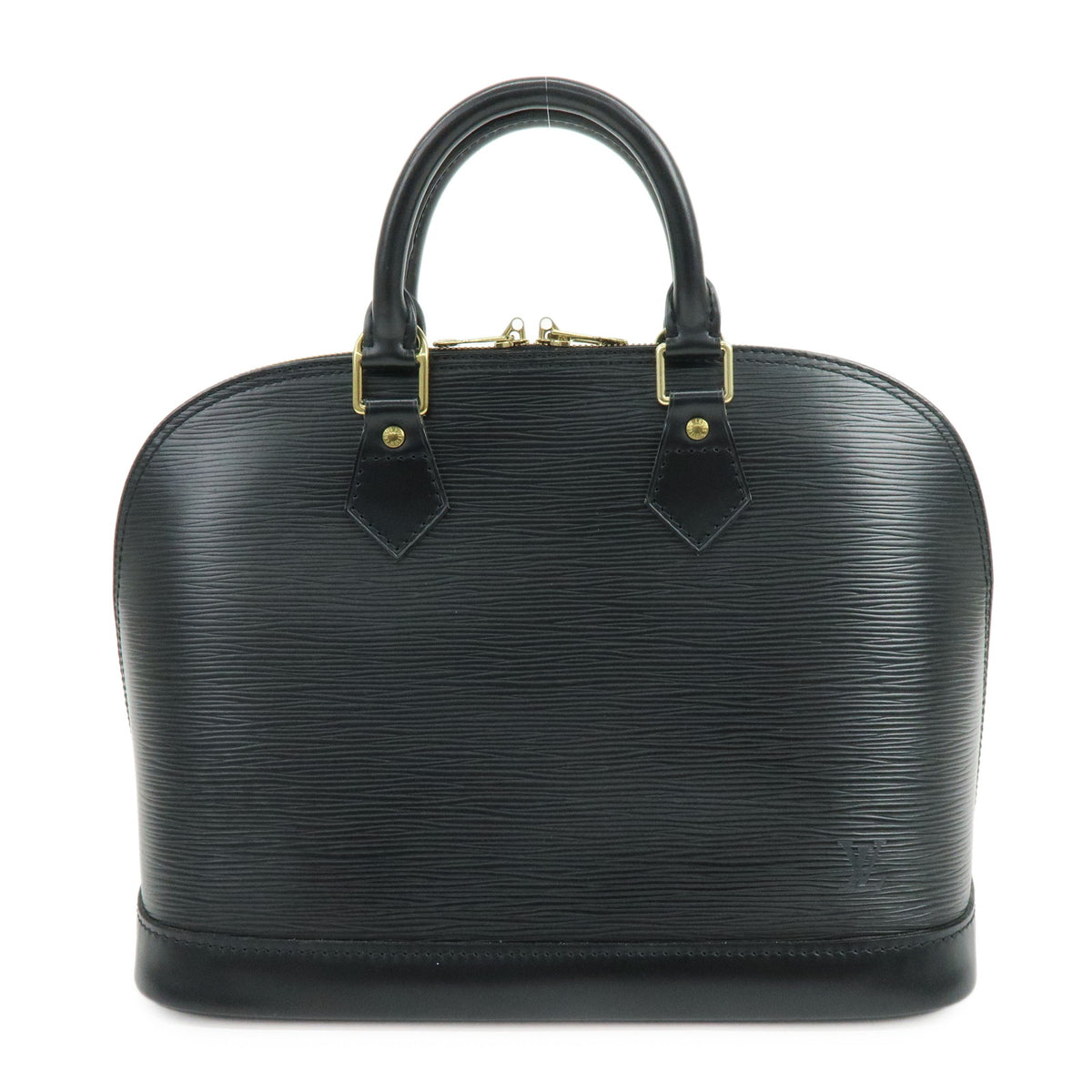 Louis Vuitton Epi Alma Leather Hand Bag Noir Black M52142