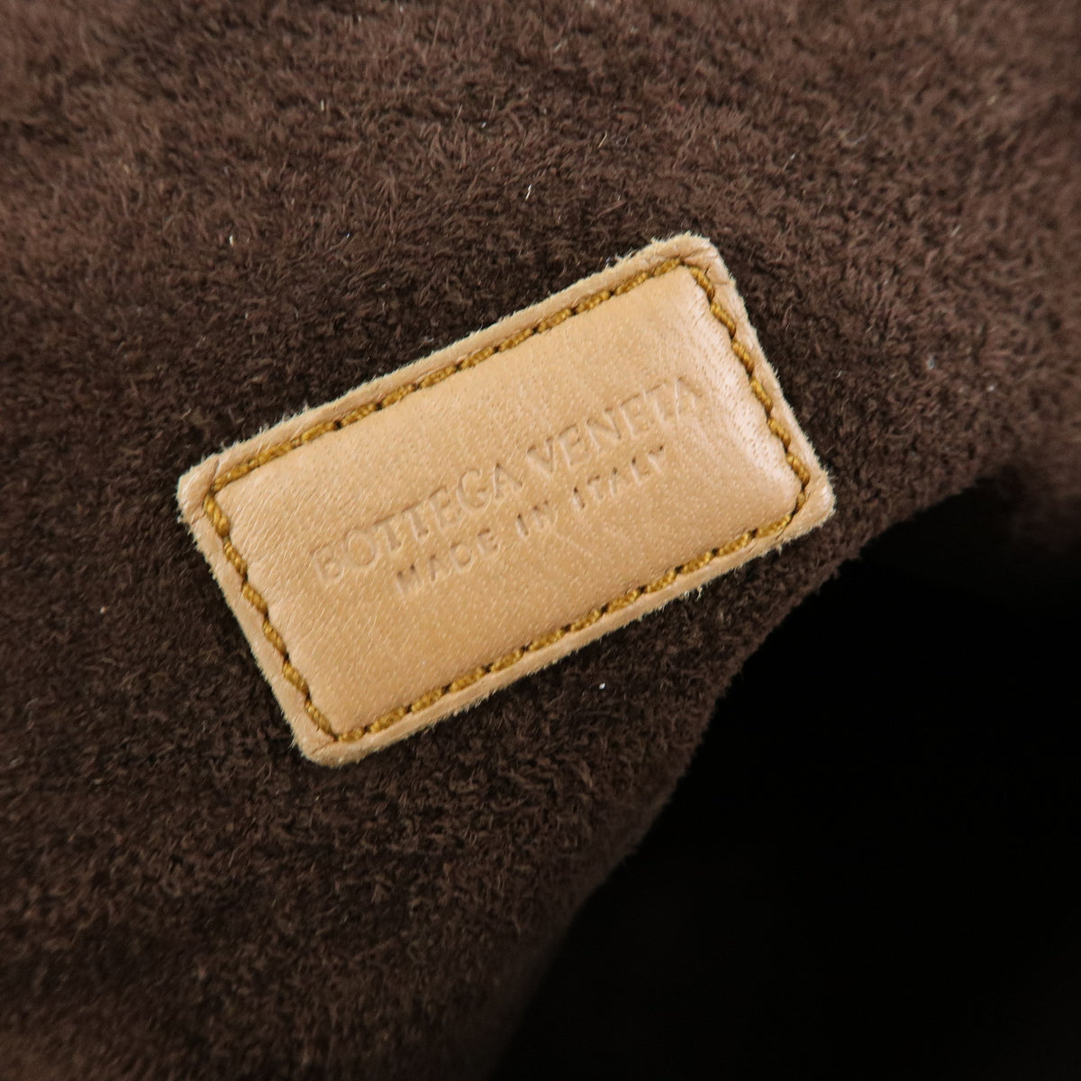 BOTTEGA VENETA Intrecciato Leather Shoulder Bag Hand Bag Brown