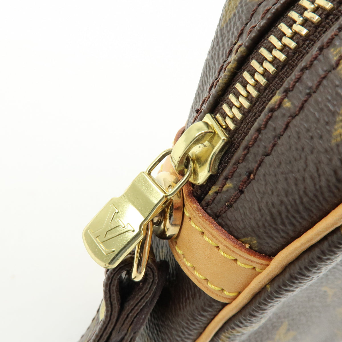 Louis Vuitton Monogram Marly Dragonne GM Clutch Bag Brown M51825