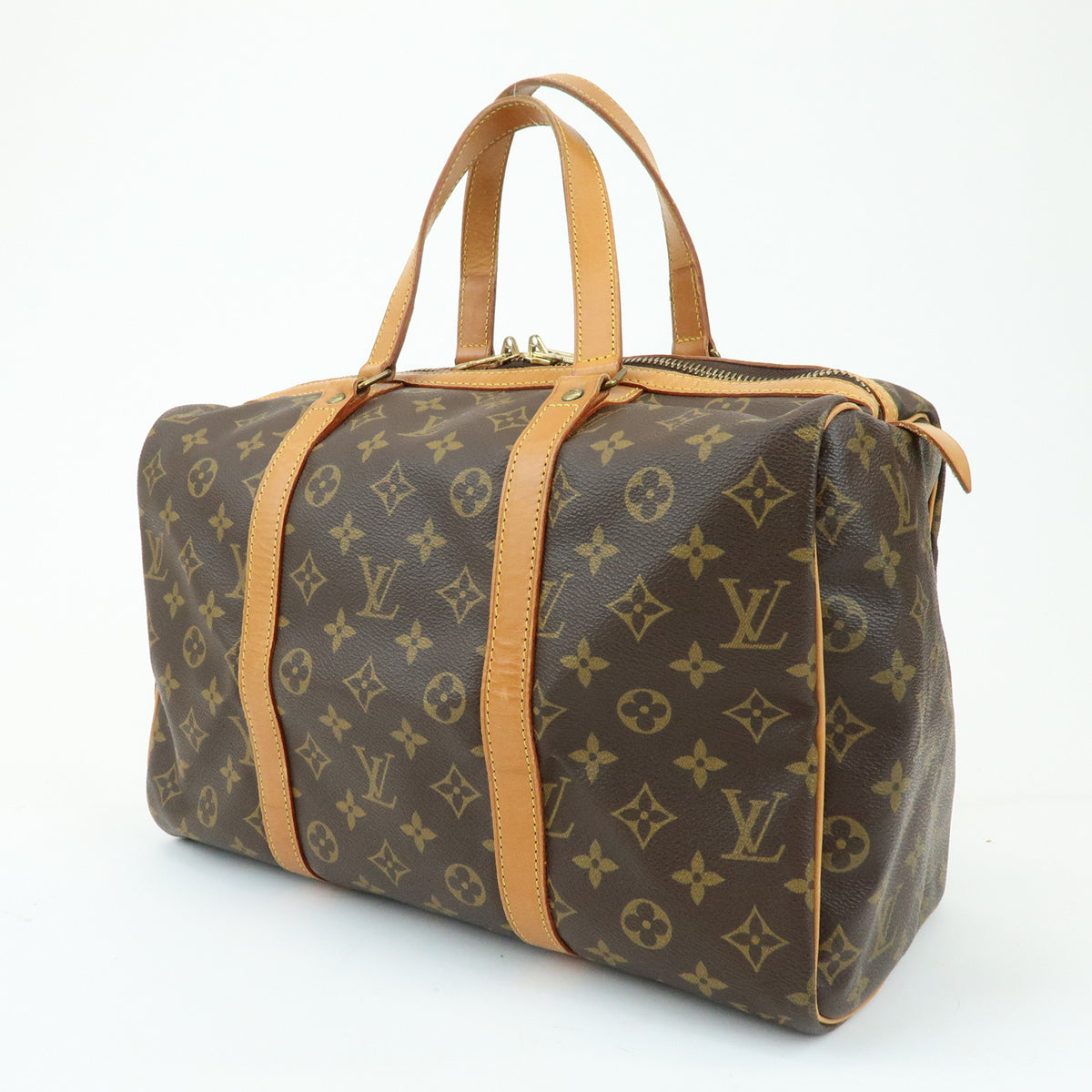 Louis Vuitton Monogram Sac Souple 35 Boston Bag Brown M41626