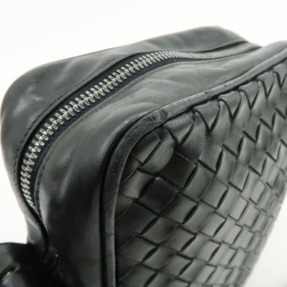BOTTEGA VENETA Intrecciato Leather Shoulder Bag Crossbody Bag 163313
