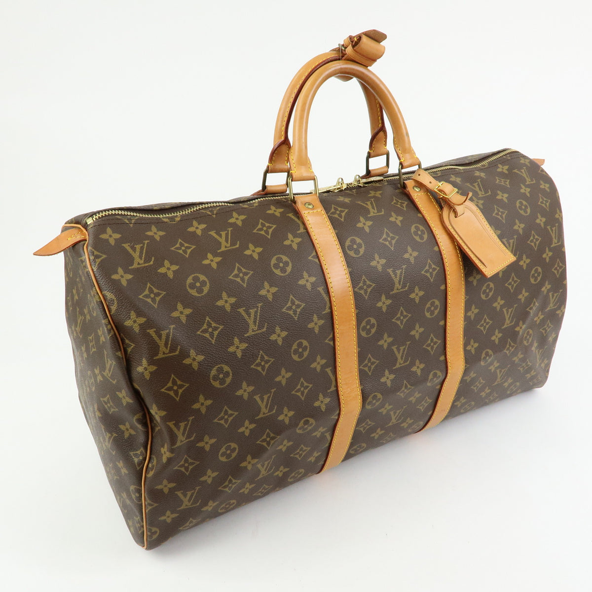 Louis Vuitton Monogram Keep All 55 Boston Bag Brown M41424