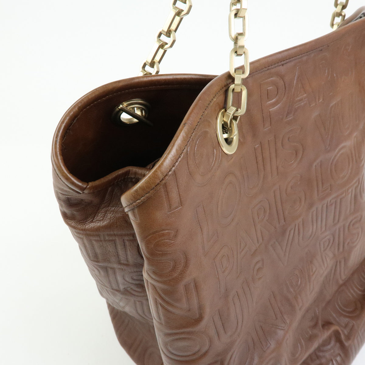 Louis Vuitton Paris Souple Wish Leather Shoulder Bag Brown M95830