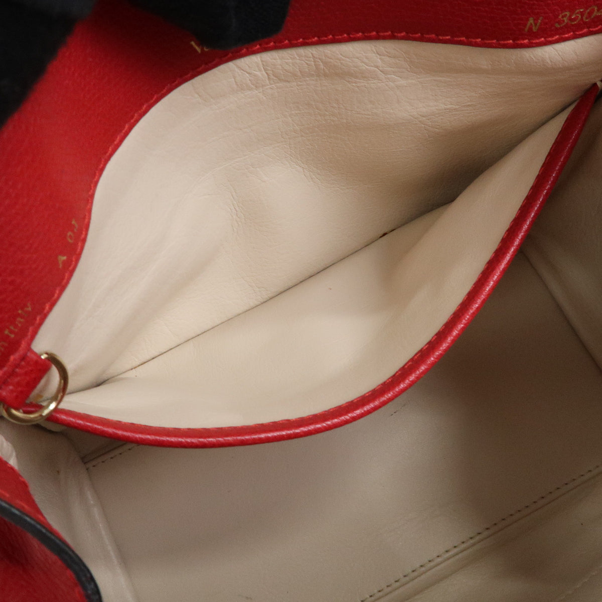 Valextra Babila Leahter Mini Boston Bag Hand Bag Red