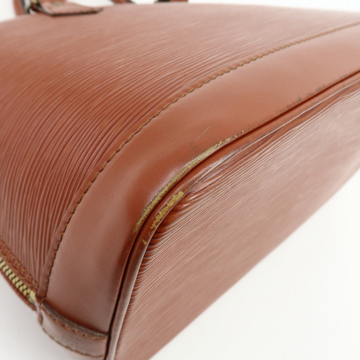 Louis Vuitton Epi Alma PM Leather Hand Bag Kenya Brown M52143