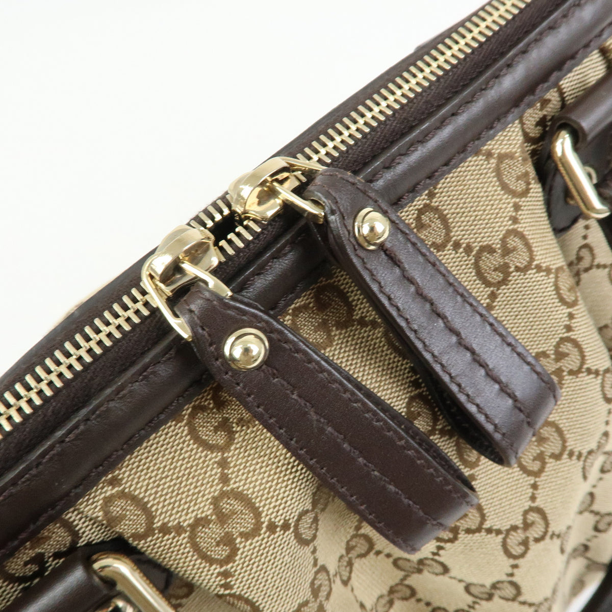 GUCCI Sukey Interlocking G GG Canvas Leather 2Way Shoulder Bag 247902