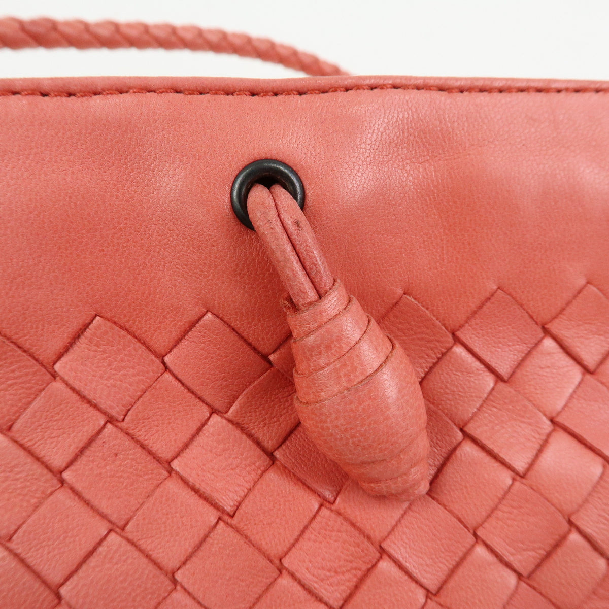 BOTTEGA VENETA Intrecciato Leather Hand Bag Shoulder Bag Pink 120773