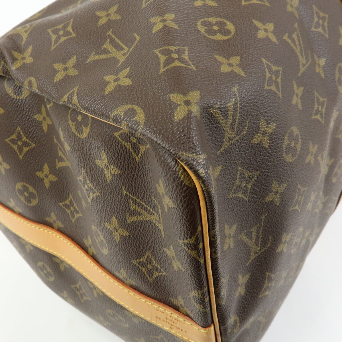 Louis Vuitton Monogram Keep All Bandouliere 55 Boston Bag Brown M41414