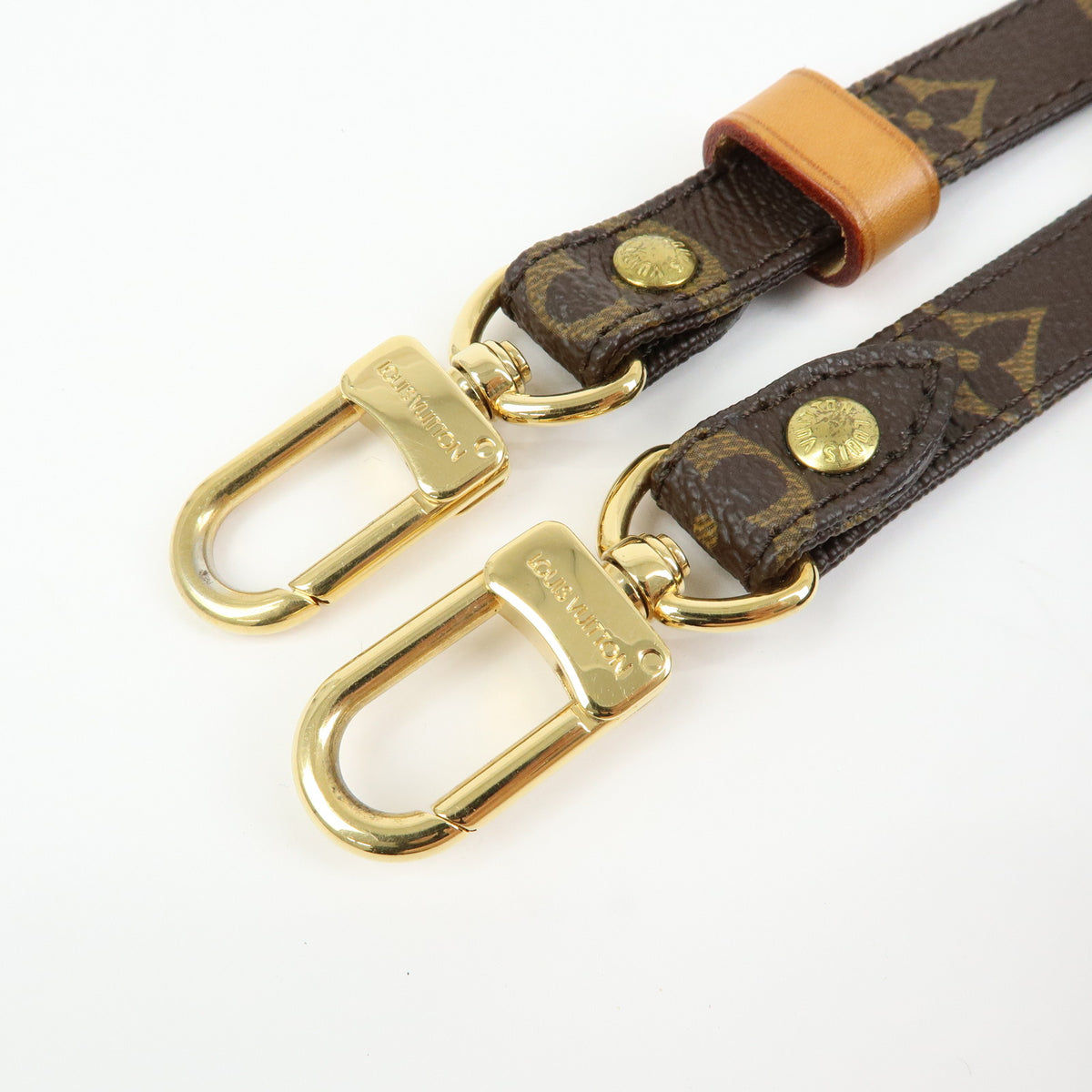 Louis Vuitton Monogram Adjustable Shoulder Strap Brown 120cm J52315