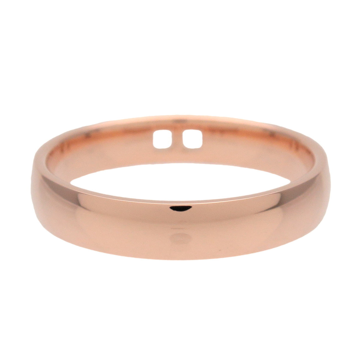 HERMES Ever Hercules 11P Diamond Ring K18 750PG Rose Gold #52 US6.25