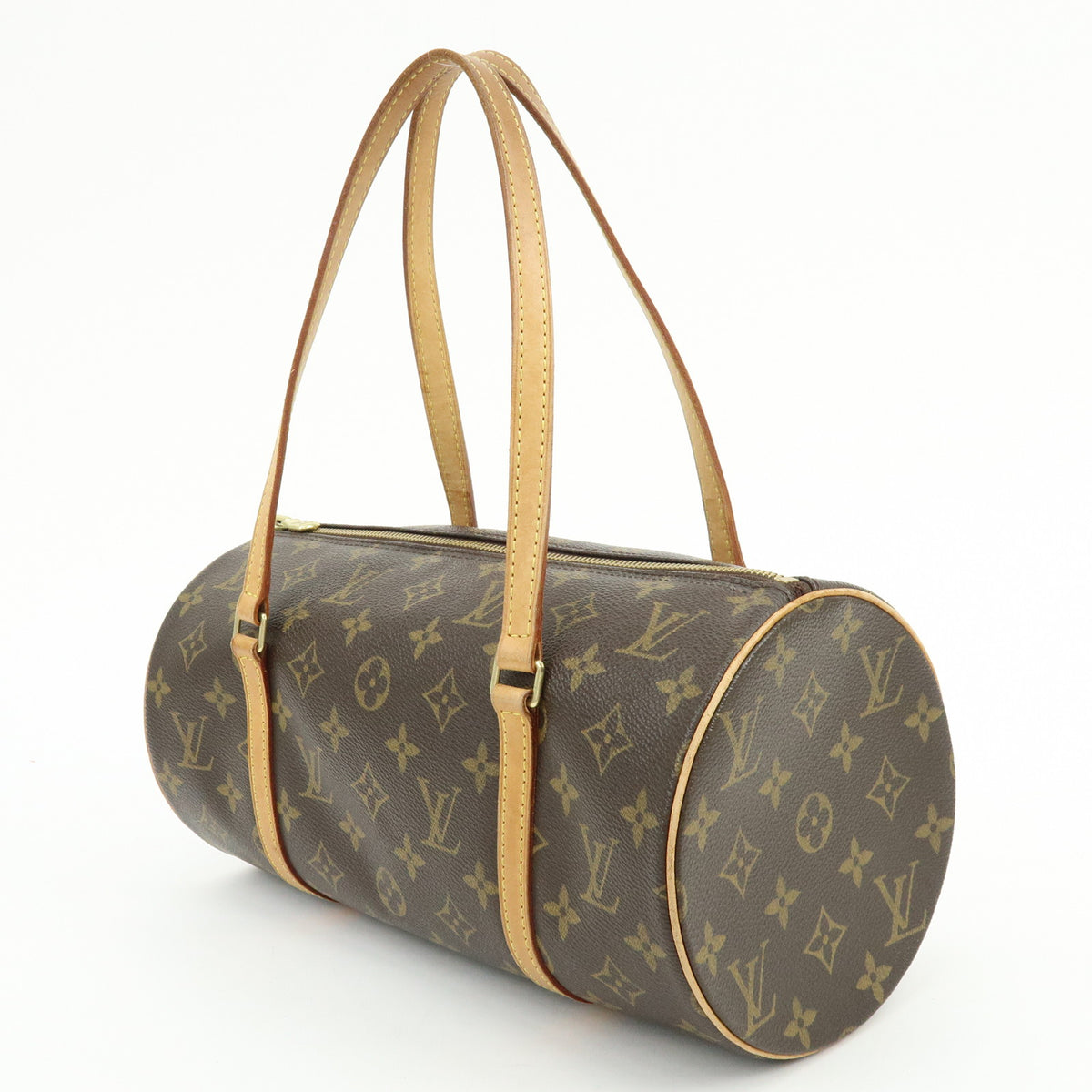 Louis Vuitton Monogram Papillon 30 Hand Bag Brown M51385