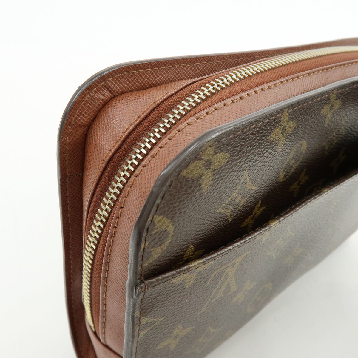 Louis Vuitton Monogram Orsay Clutch Bag Pouch Brown M51790