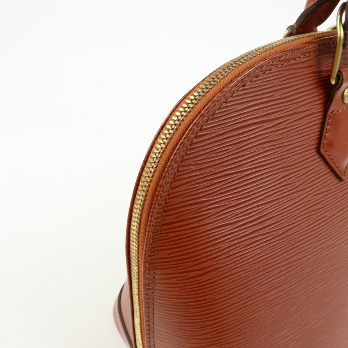 Louis Vuitton Epi Alma PM Hand Bag Kenya Brown M52143