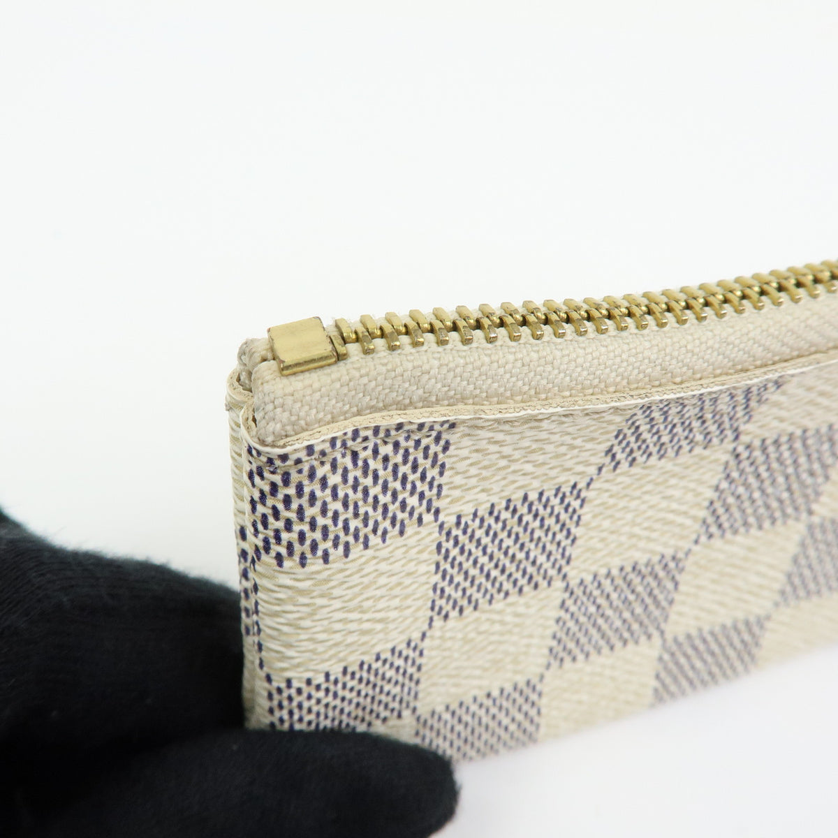 Louis Vuitton Damier Azur Pochette Cles Coin Case Key Case N62659