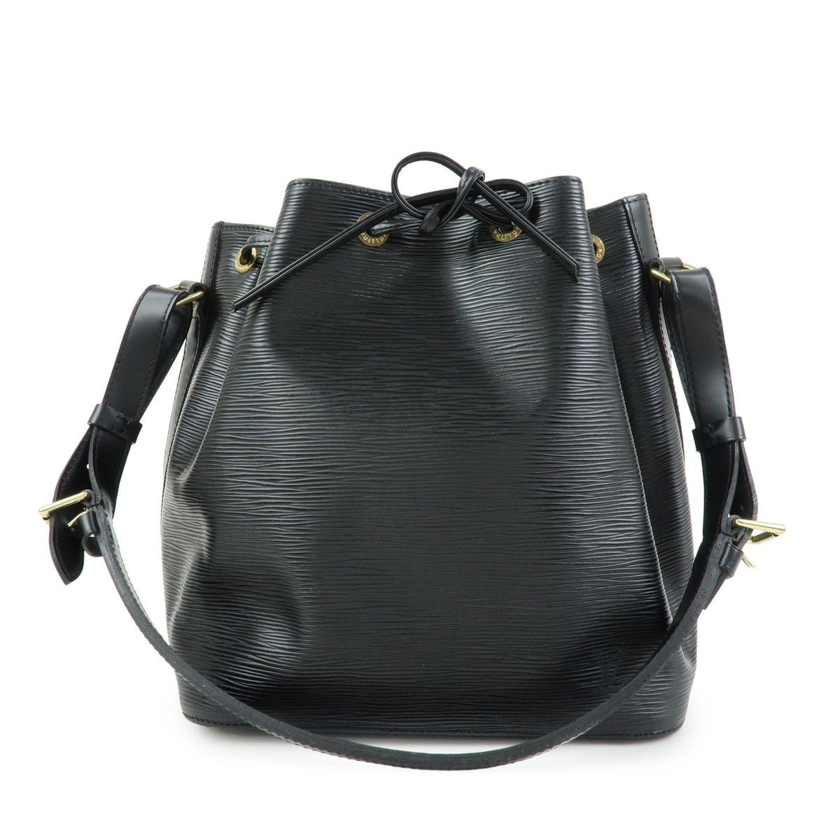 Louis Vuitton Epi Petit Noe Leather Shoulder Bag Noir Black M59012