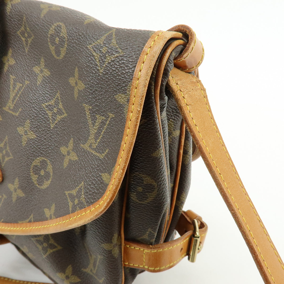 Louis Vuitton Monogram Saumur 30 Canvas Shoulder Bag Brown M42256