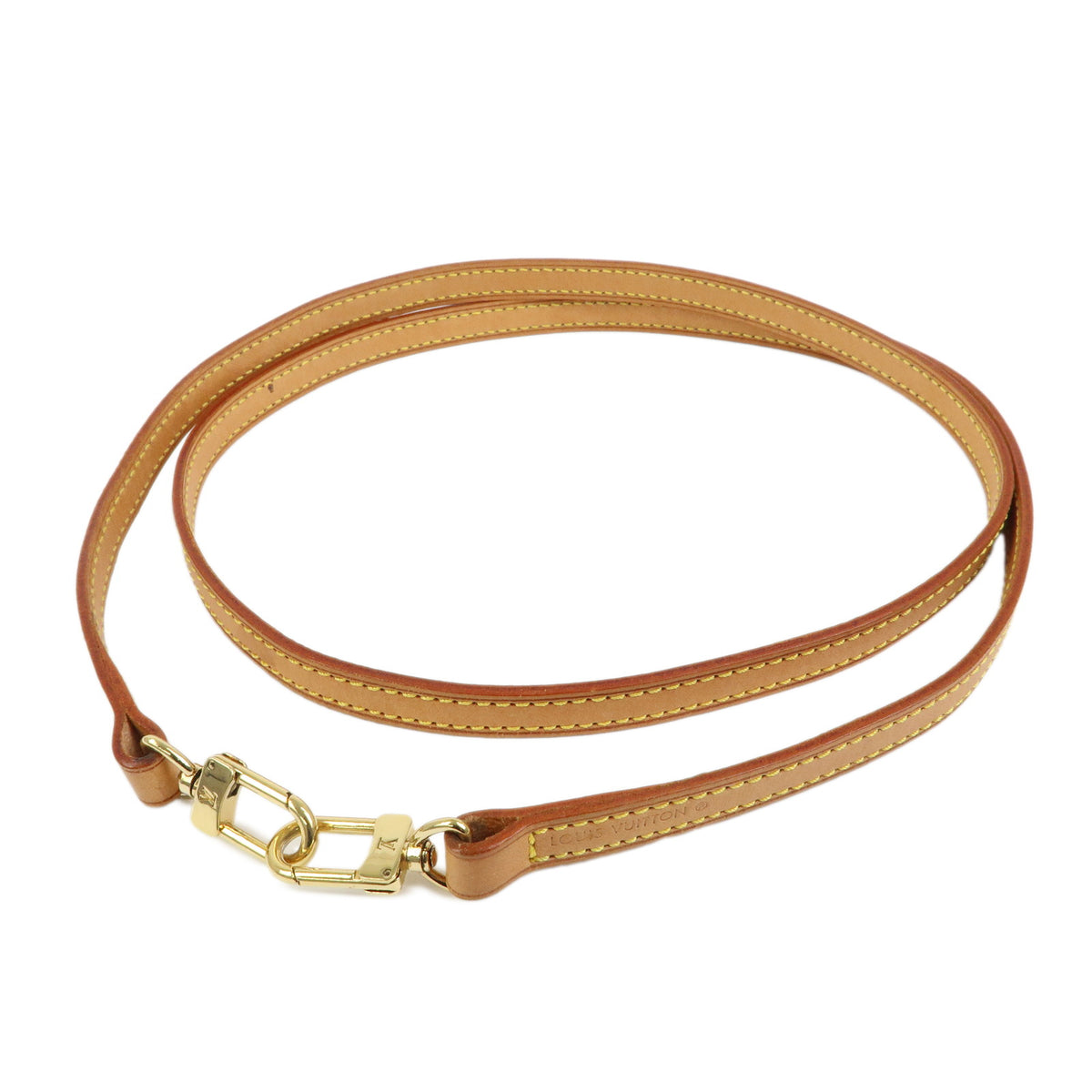 Louis Vuitton Nume Leather Shoulder Strap 120cm 1.2cm Natural J00145