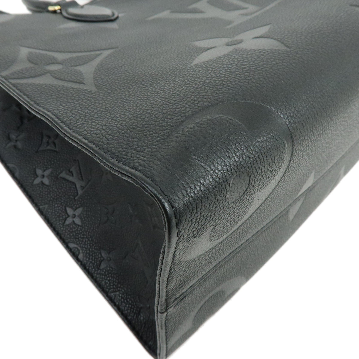 Louis Vuitton Monogram Empreinte On The Go MM Hand Bag Noir M45595