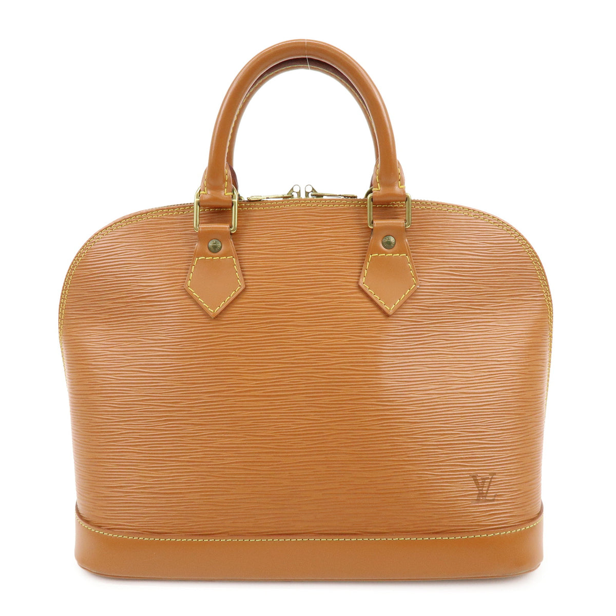 Louis Vuitton Epi Alma PM Hand Bag Zipang Gold M52148