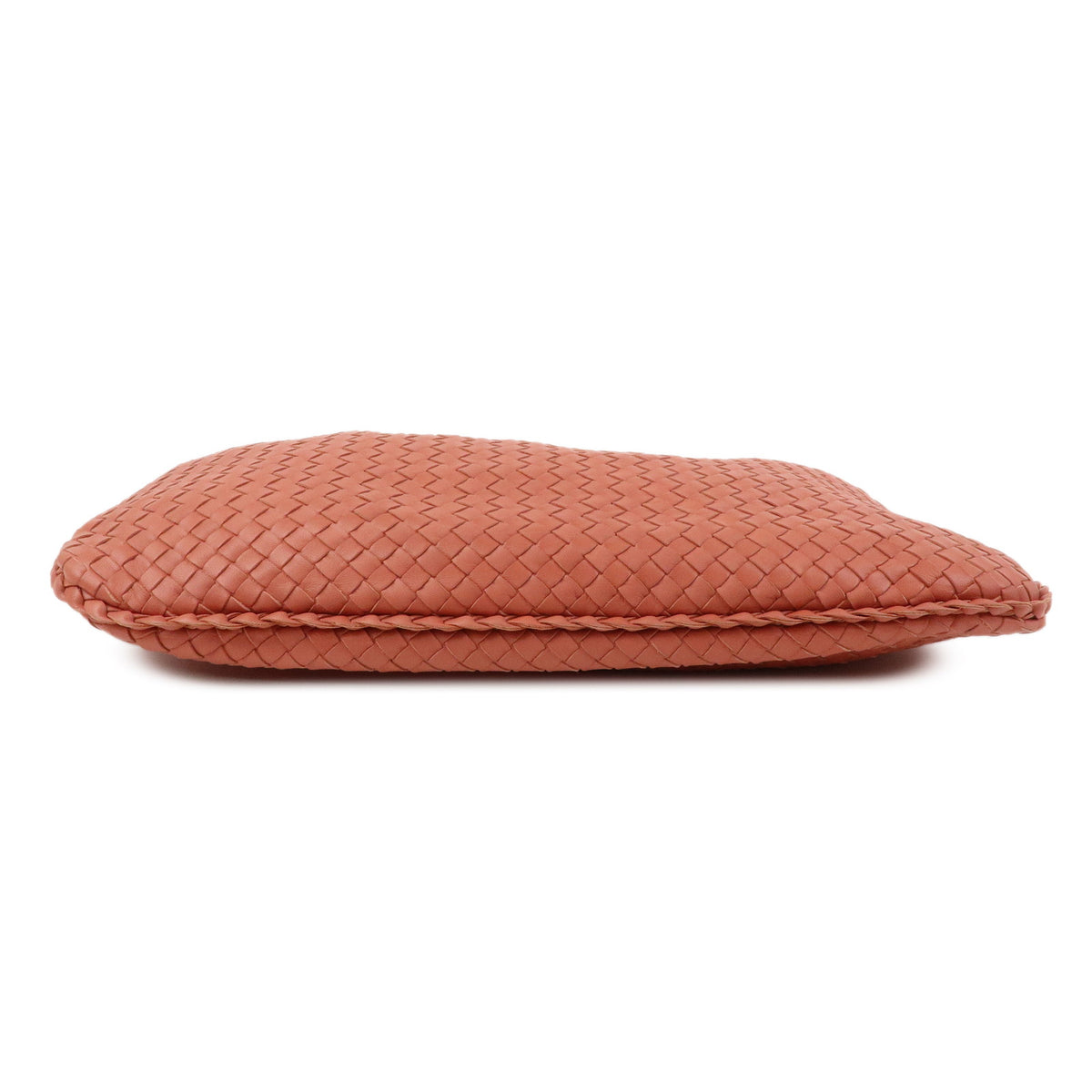 BOTTEGA VENETA Hobo Intrecciato Leather Shoulder Bag Coral Pink 115654
