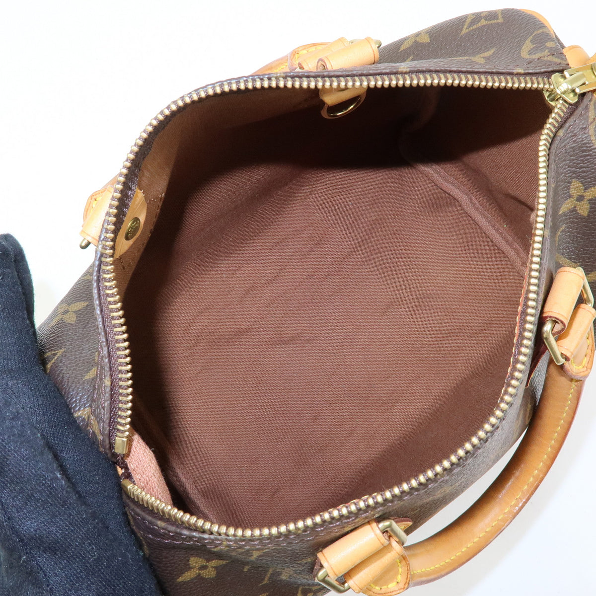 Louis Vuitton Monogram Speedy 25 Boston Bag Hand Bag Brown M41528