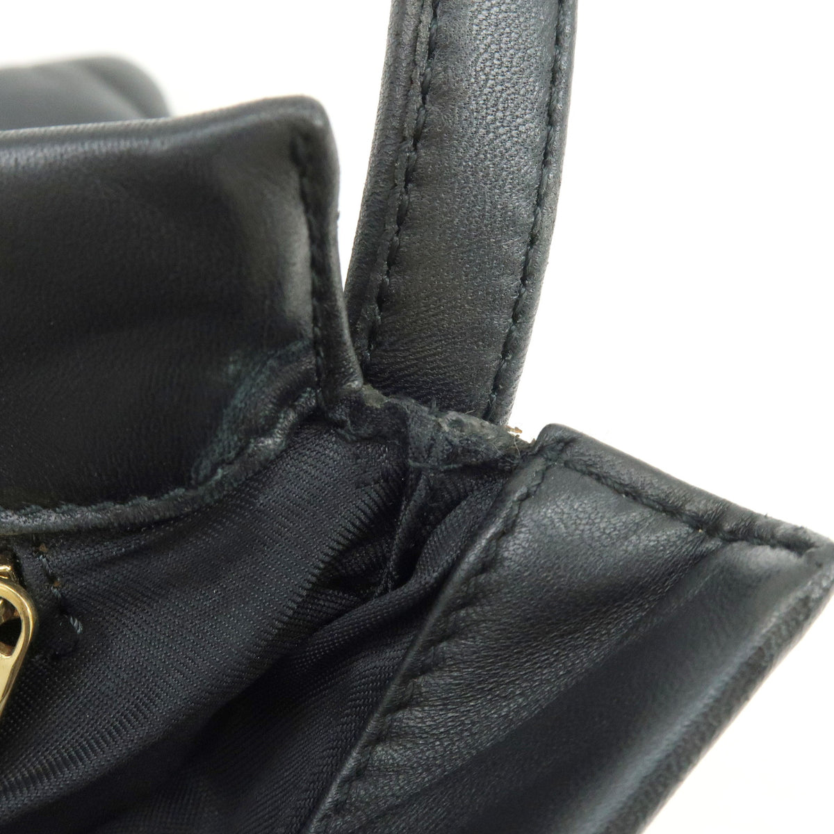 LOEWE Anagram Nappa Leather Flat Shoulder Bag Crossbody Bag Black