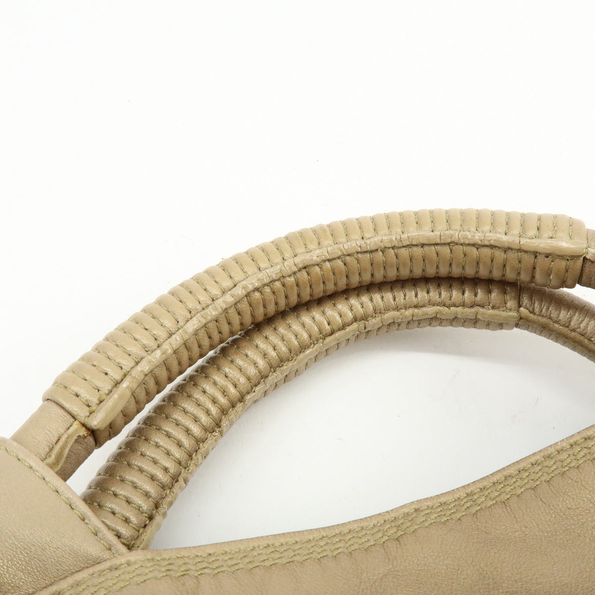 LOEWE Anagram Nappa Aire Leather Hand Bag Tote Bag Gold