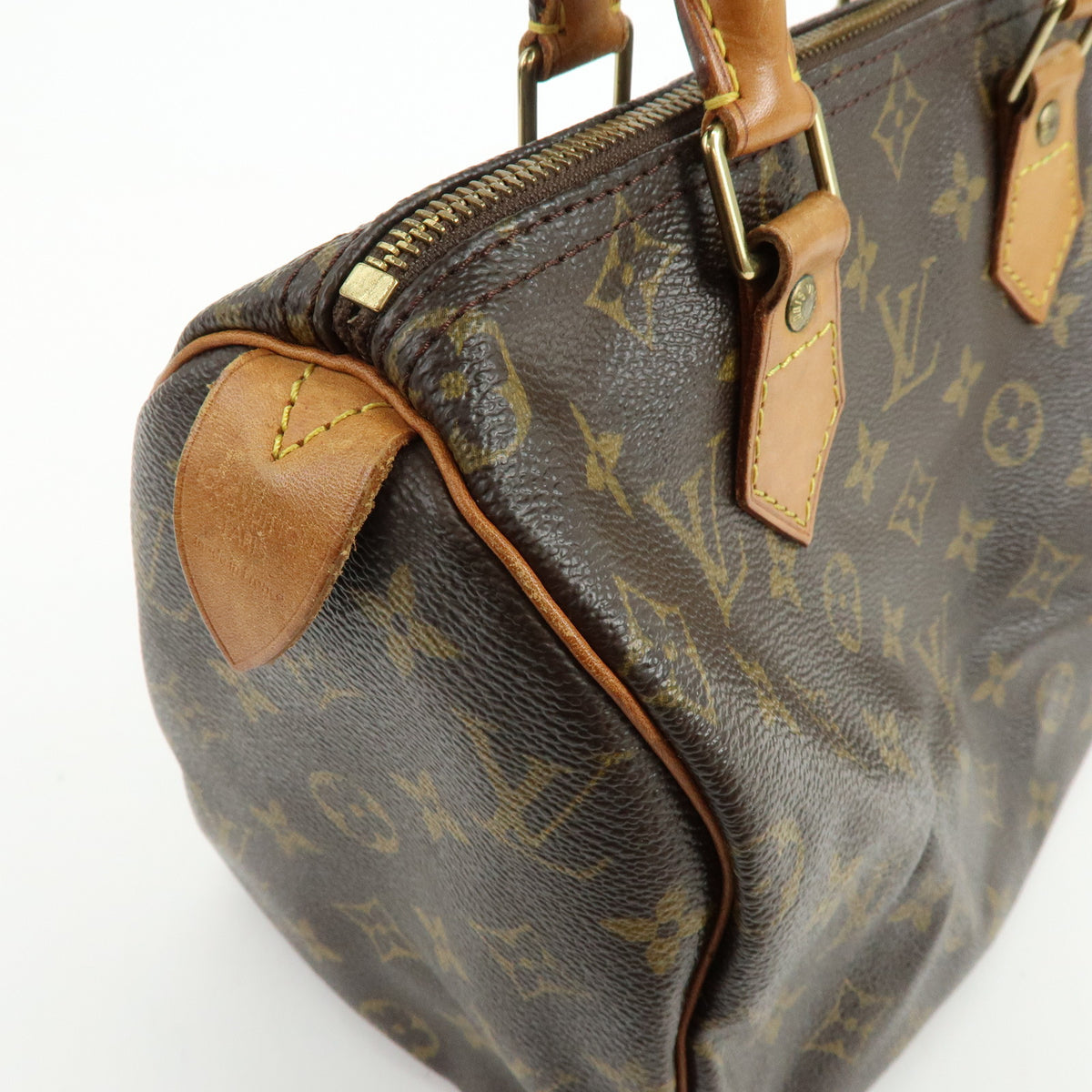 Louis Vuitton Monogram Speedy 25 Boston Bag Hand Bag Brown M41528
