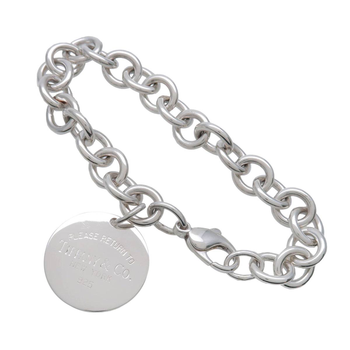 Tiffany & Co Return to Tiffany Round Tag Bracelet SV925 Silver