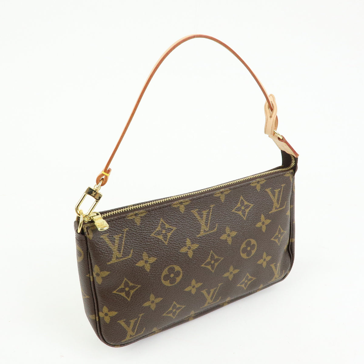 Louis Vuitton Monogram Pochette Accessoires Pouch Hand Bag Brown M51980