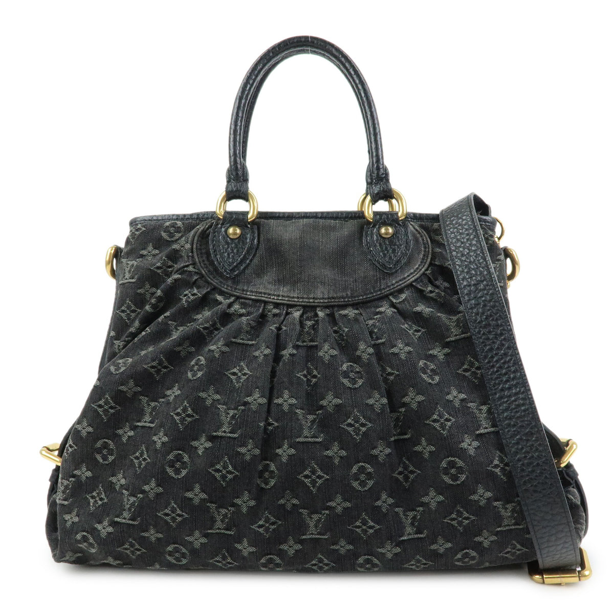 Louis Vuitton Monogram Denim Neo Cabby GM 2Way Bag Hand Bag Noir M95352