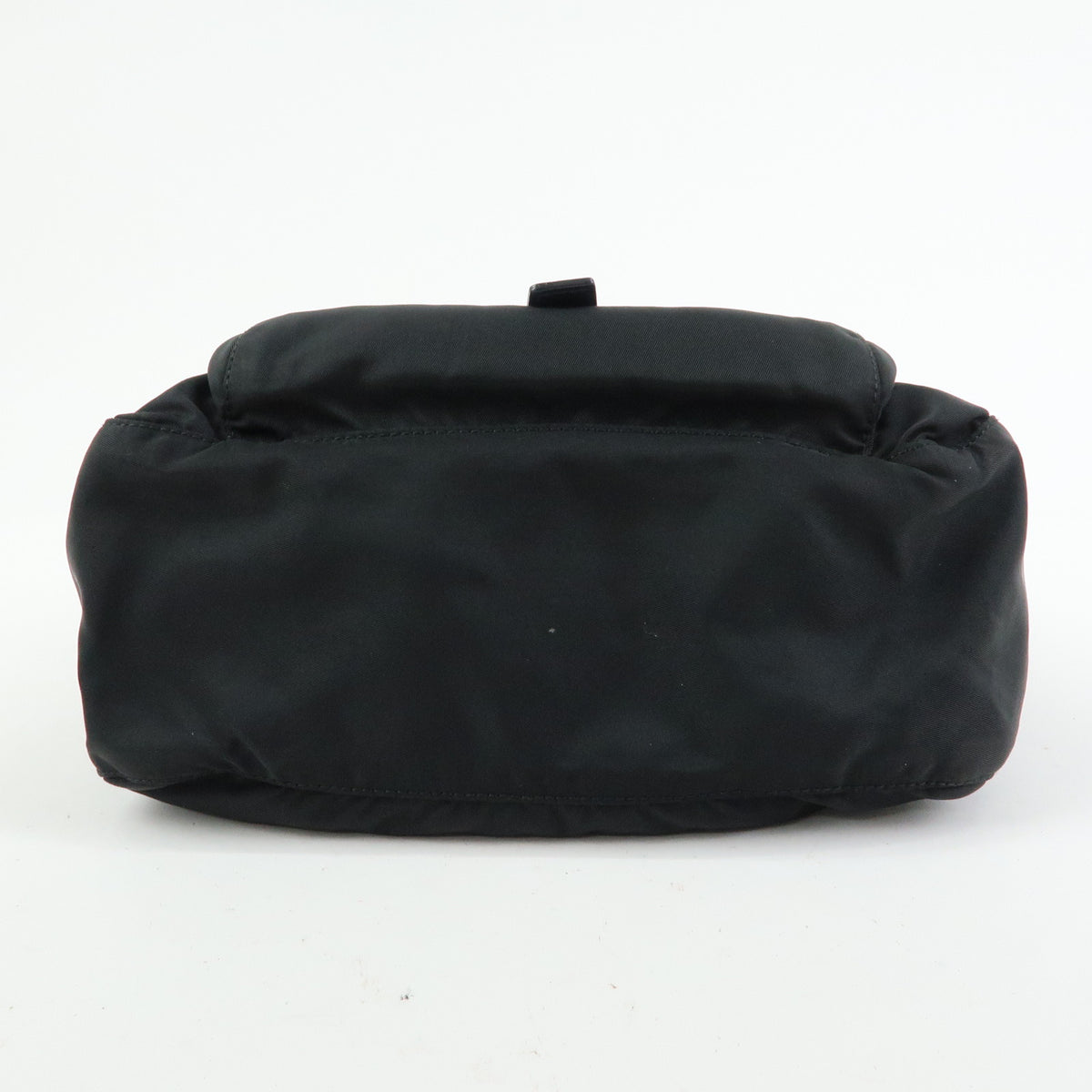 PRADA Triangle Logo Nylon Leather Shoulder Bag Crossbody Bag Black