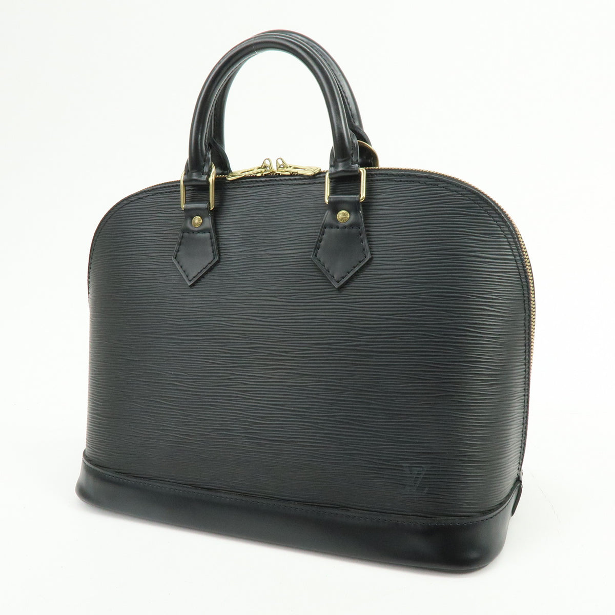 Louis Vuitton Epi Alma PM Leather Hand Bag Noir Black M52142