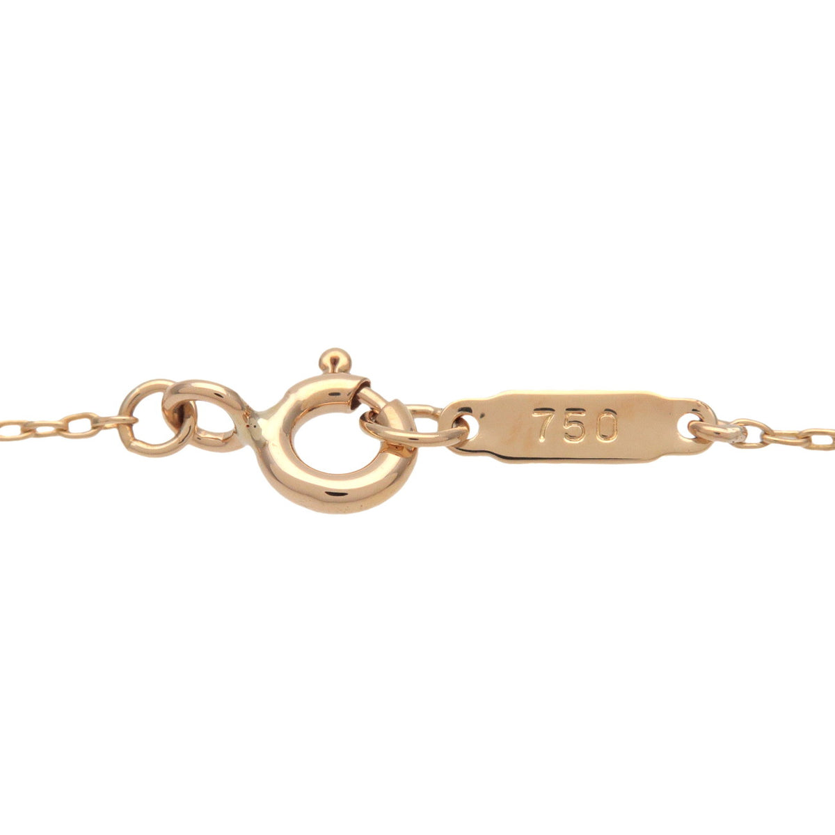 Tiffany & Co Dots Heart 3P Diamond Necklace K18 750YG PT950