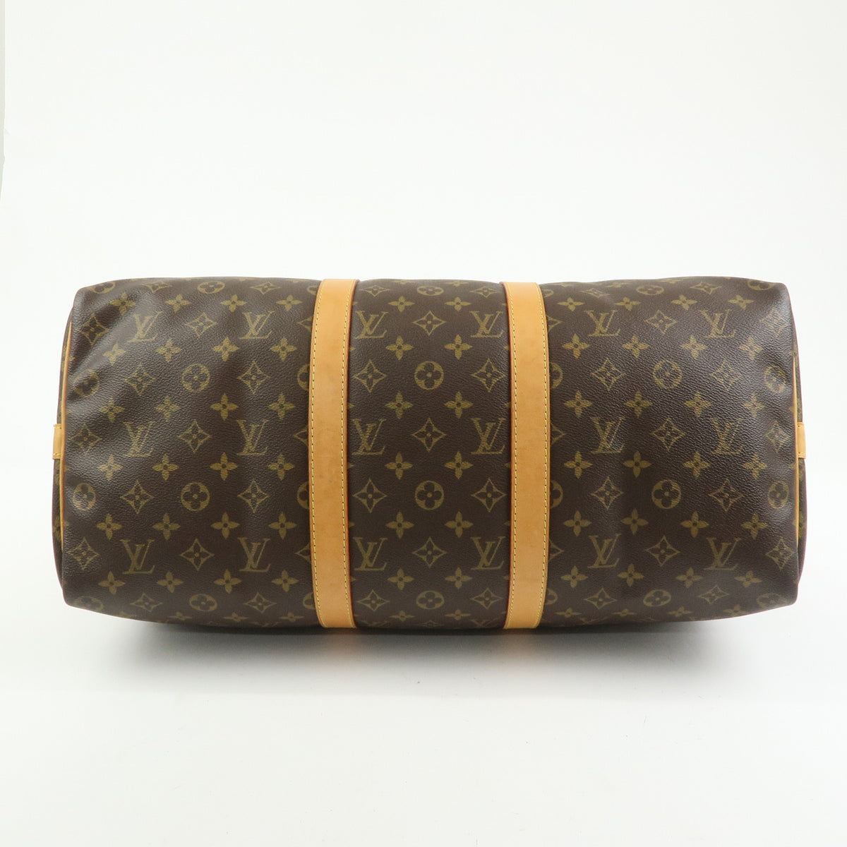 Louis Vuitton Monogram Keep All Bandouliere 50 Boston Bag Brown M41416