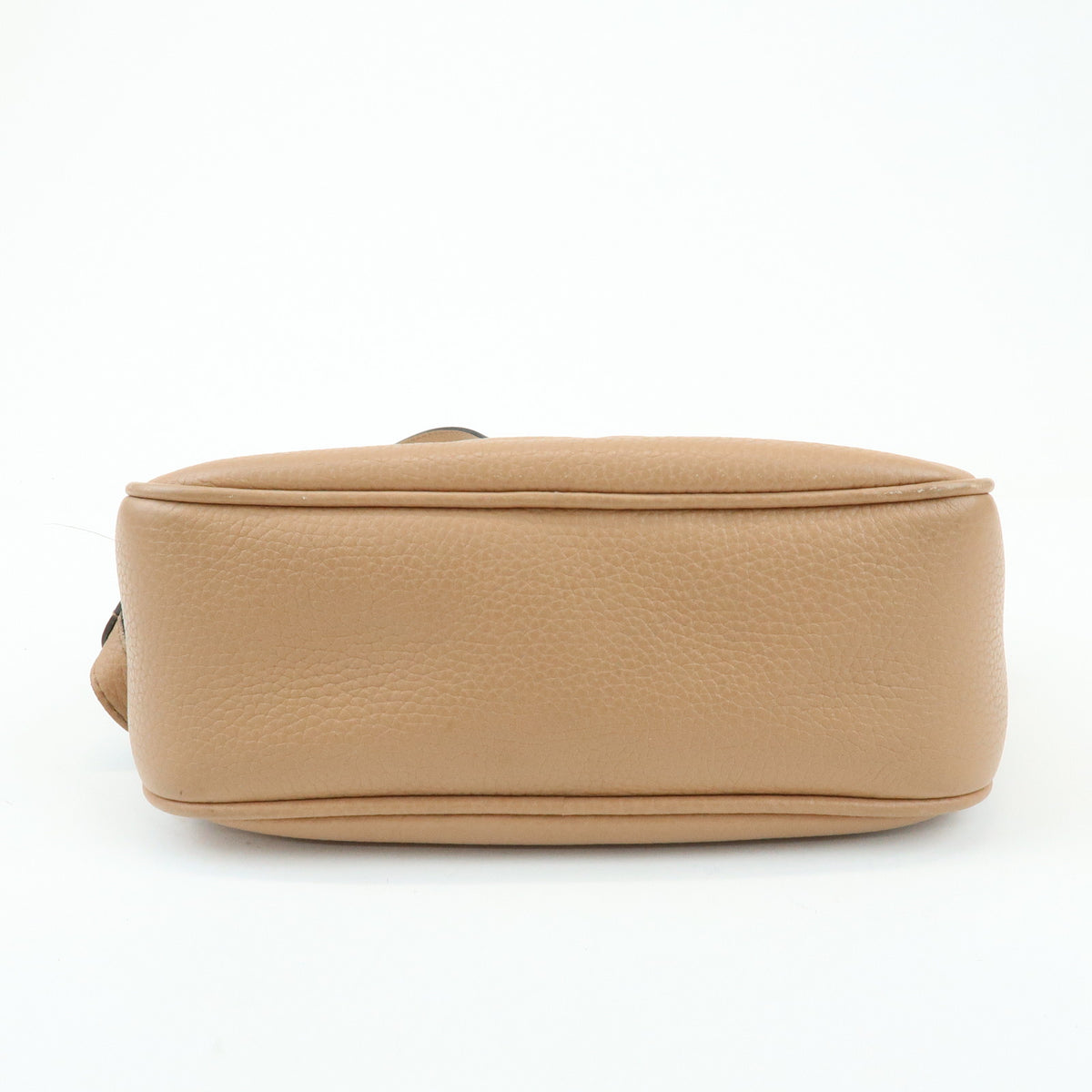 GUCCI SOHO Interlocking G Leather Shoulder Bag Pink Beige 308364