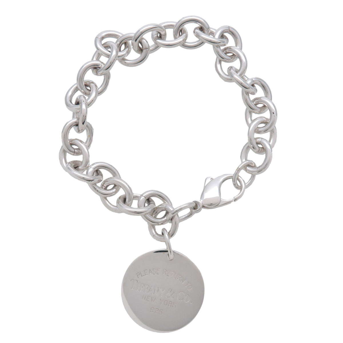 Tiffany & Co Return to Tiffany Round Tag Bracelet SV925 Silver