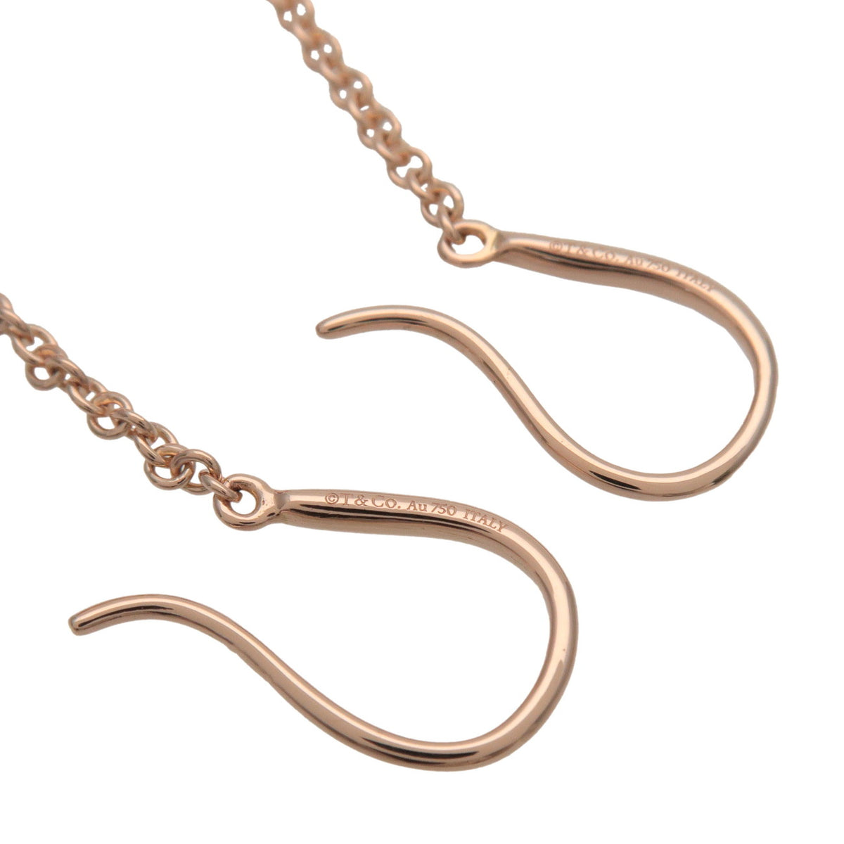 Tiffany & Co Hardware Ball Earring Hook K18 750PG Rose Gold