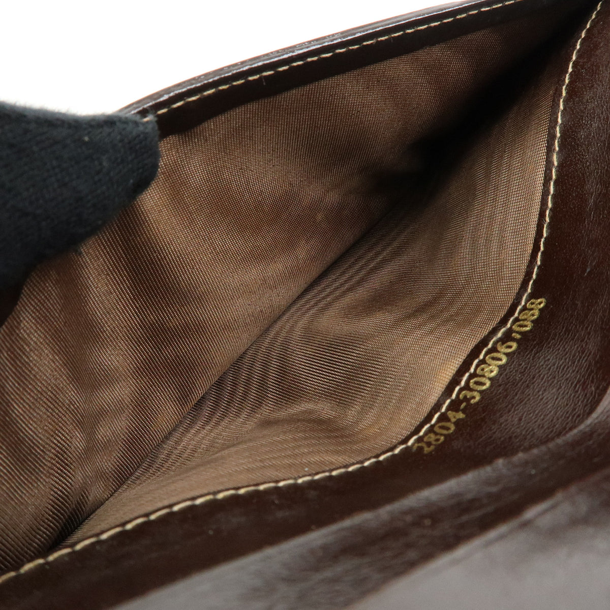 FENDI Zucca Canvas Leather Long Wallet Brown 2804 30806