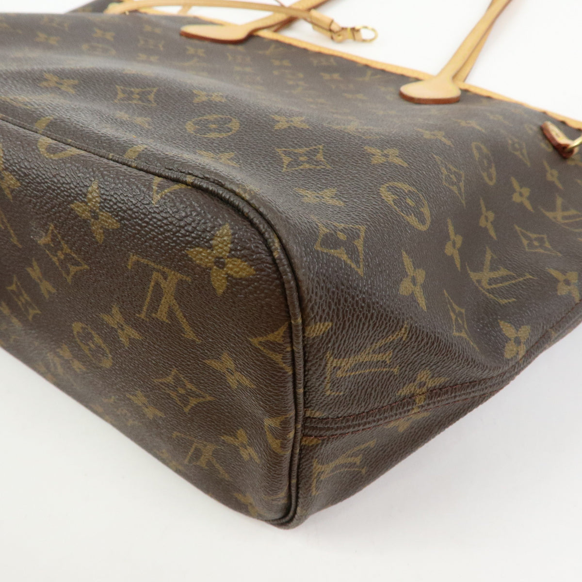 Louis Vuitton Monogram Neverfull MM Tote Shoulder Bag Brown M40156