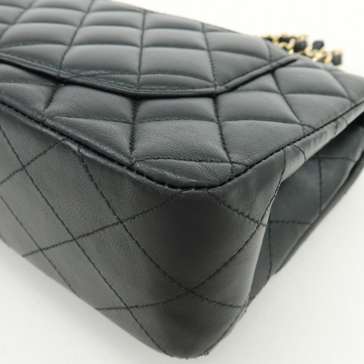 CHANEL Matelasse 23 Lambskin Double Flap Chain Shoulder Bag  A01113