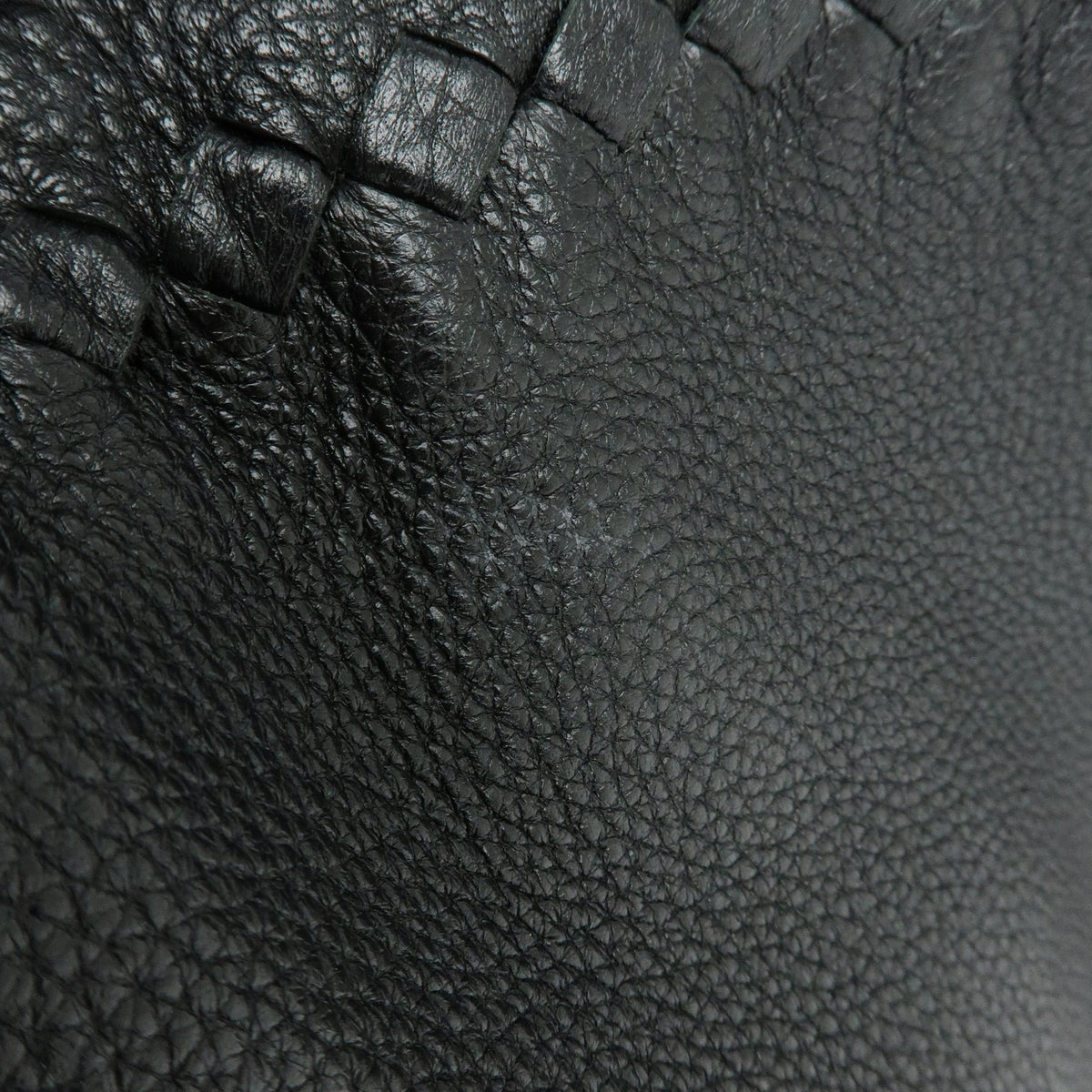 BOTTEGA VENETA Intrecciato Leather Tote Bag Shoulder Bag Black