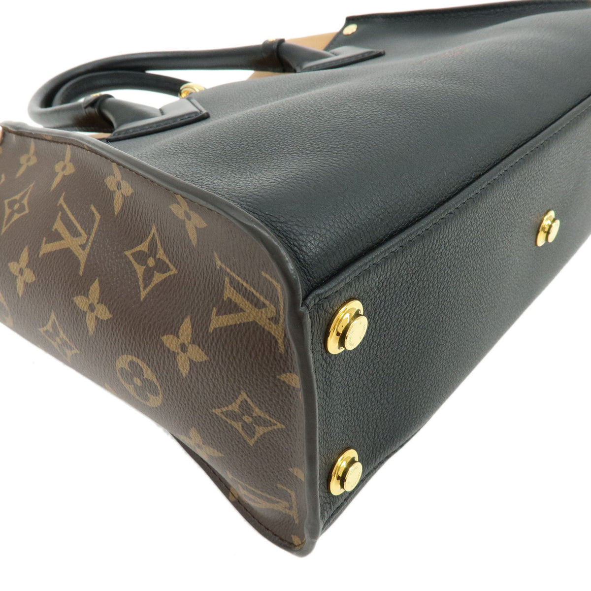 Louis Vuitton Monogram On My Side MM 2Way Bag Noir Brown M53823