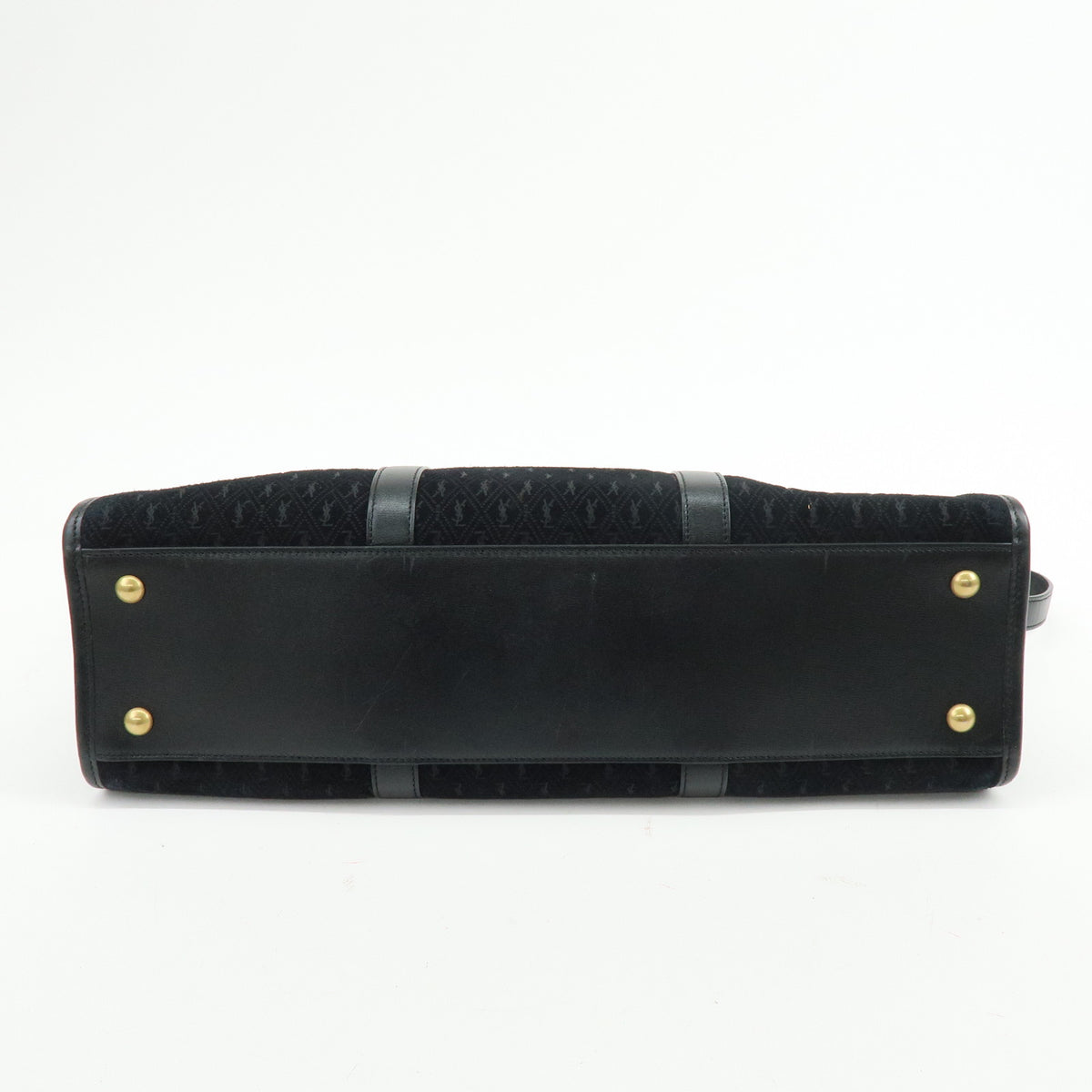 SAINT LAURENT PARIS LE MONOGRAMME Suede Leather 2Way Bag Black 578336