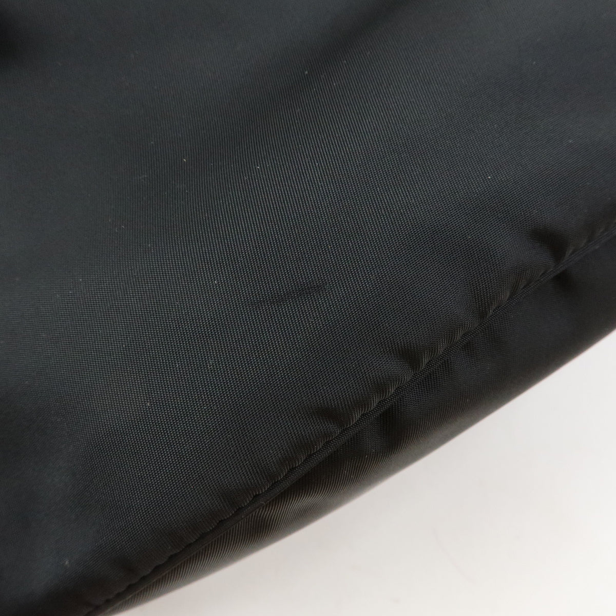 PRADA Triangle Logo Nylon Saffiano Leather Backpack Rucksack Black
