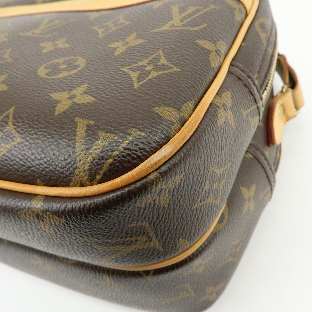 Louis Vuitton Monogram Reporter PM Shoulder Crossbody Bag Brown M45254