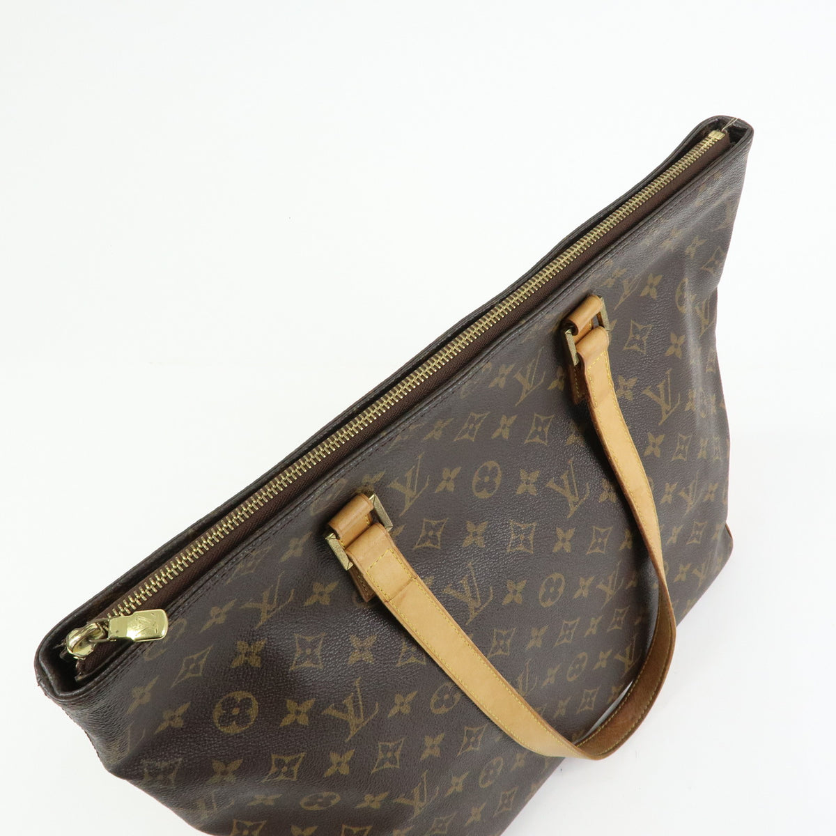 Louis Vuitton Monogram Cabas Mezzo Tote Bag Shoulder Bag Brown M51151